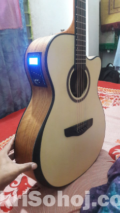 Deviser Acoustic Guitar with Capo + Ibanez Cover Free